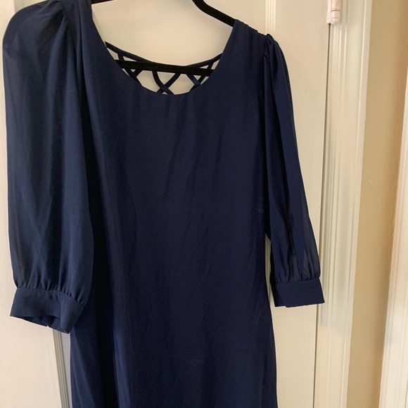 Big Strike USA Navy Dress - size M - Picture 4 of 7